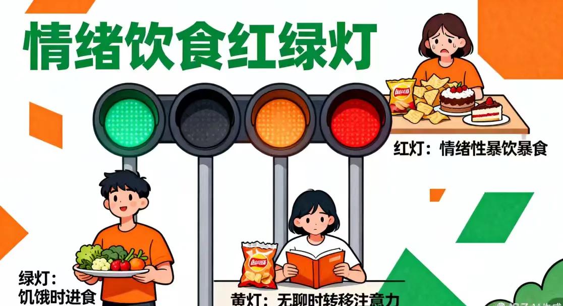 情绪饮食红绿灯：识别你的进食信号，告别“压力性暴食”


深夜打开外卖软件，明明