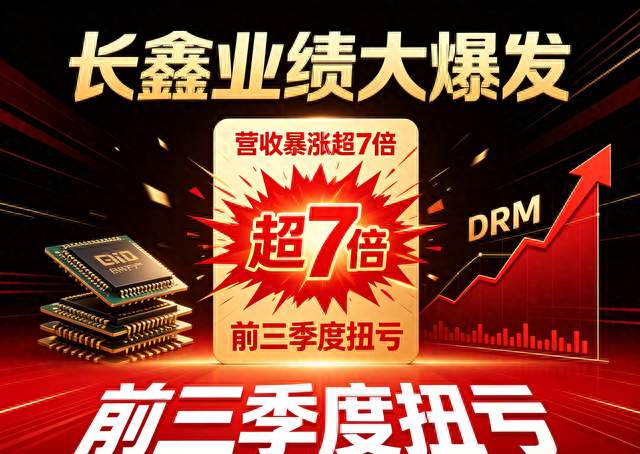 长鑫业绩大爆发，前三季度扭亏