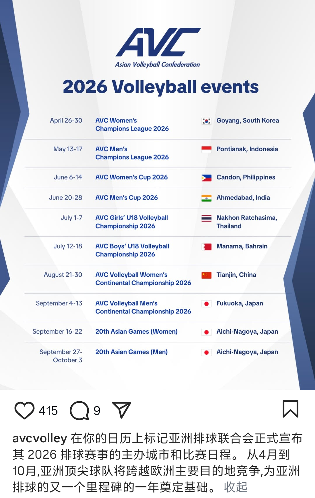 不出意外2026亚锦赛在天津，毕竟2015年在这拿到冠军了！ 