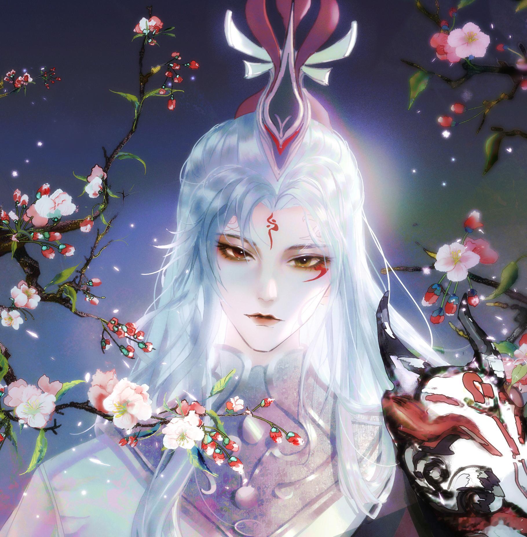 王者荣耀[超话]超话同人绘画大赛超话创作官王者同人局创作激励计划 画了明世隐。能