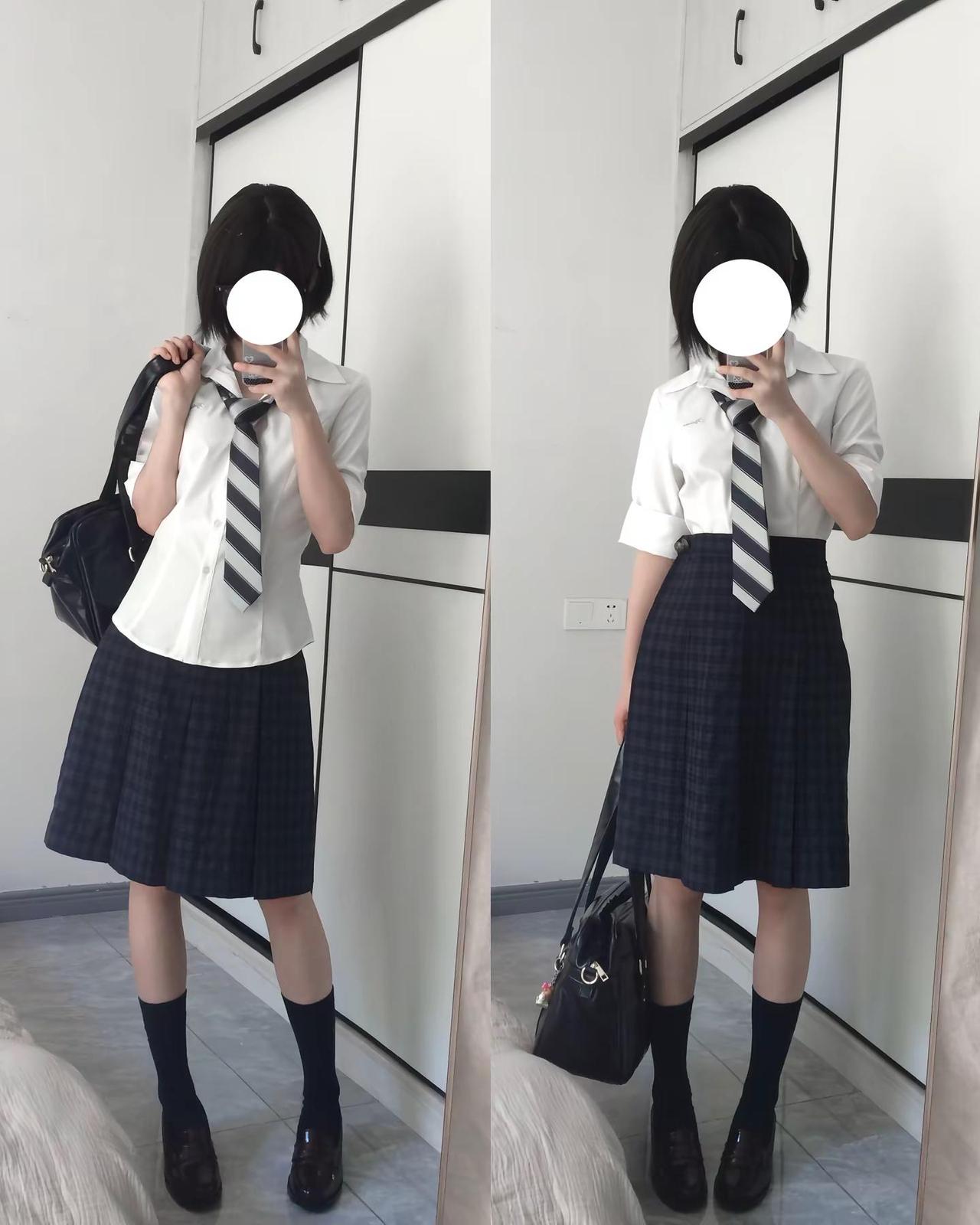 白色怎么样jk穿搭 穿搭 女生穿搭 校供感