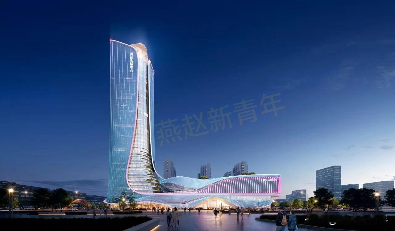 220米！保定又要迎来一超高地标澜佰金融中心效果图流出，主楼以办公与酒店为核心功