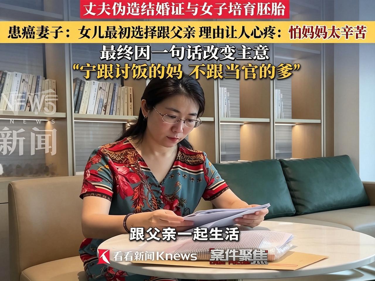“宁跟要饭的妈，也不跟当官的爹”，朱女士有个懂事的女儿！

其实她女儿并非是贪图