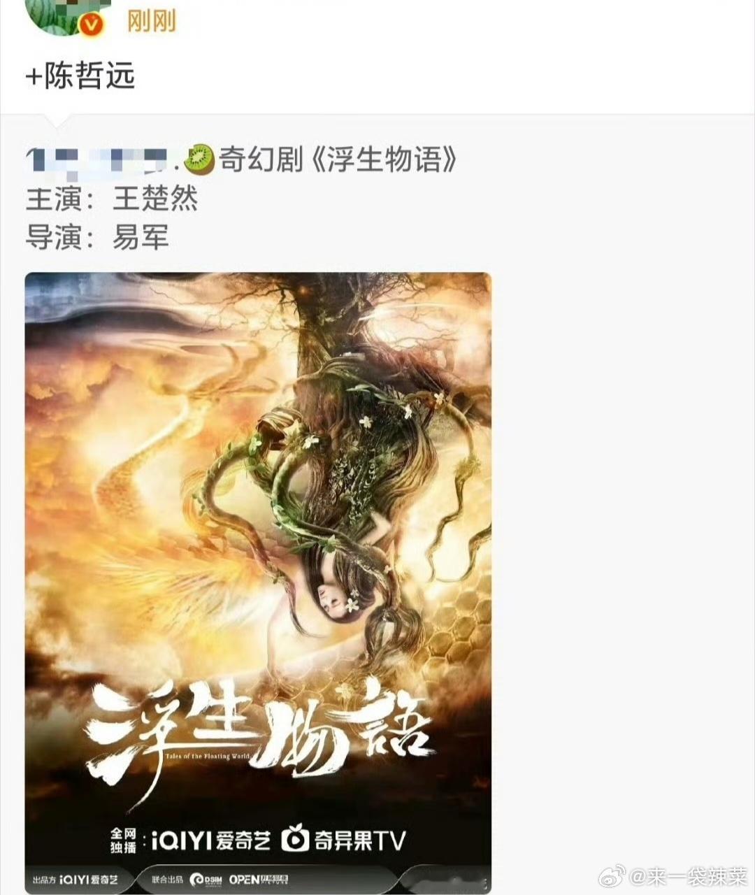 🍉《浮生物语》陈哲远、王楚然，期待吗 