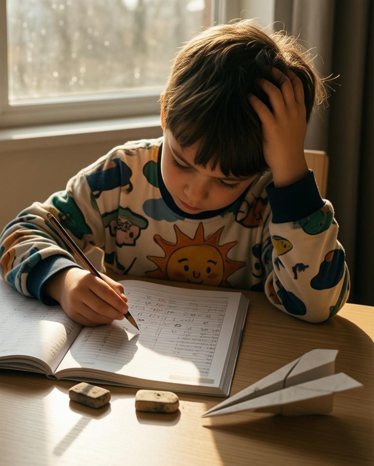 儿子写作业磨叽到11点，我用这招让他主动提速

“爸爸，这道题我不会！”
“爸爸