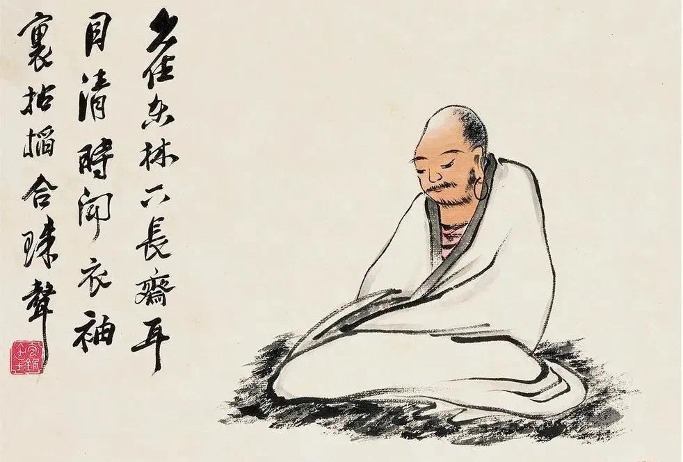吴待秋十八罗汉册，法相肃穆，线条精炼！吴待秋（1878-1949）名徵， 字待秋