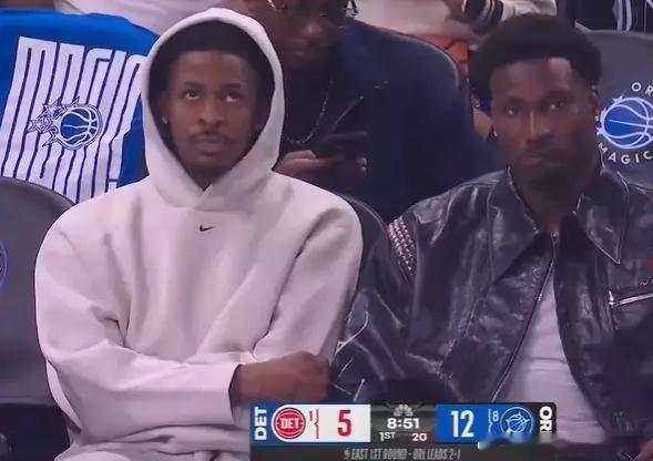 俩人来奥兰多支持好兄弟贝恩，镜头给特写了快一分钟，愣是一点表情变化都没有很冷酷