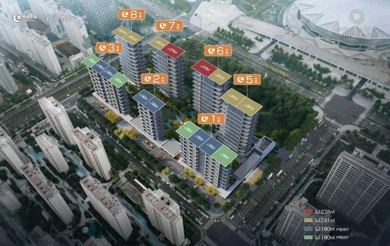 快讯！日前，西安浐灞国际港奥体板块“绿城·桂冠东方项目”新一批房源价格公示，单价