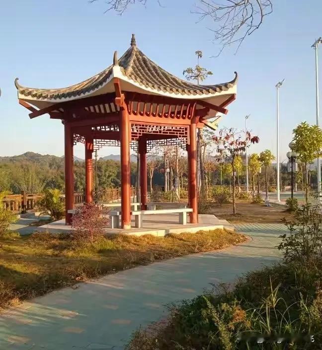 这里就是我们镇上的广场，冬天的广扬依然美丽。
冬日生活打卡季