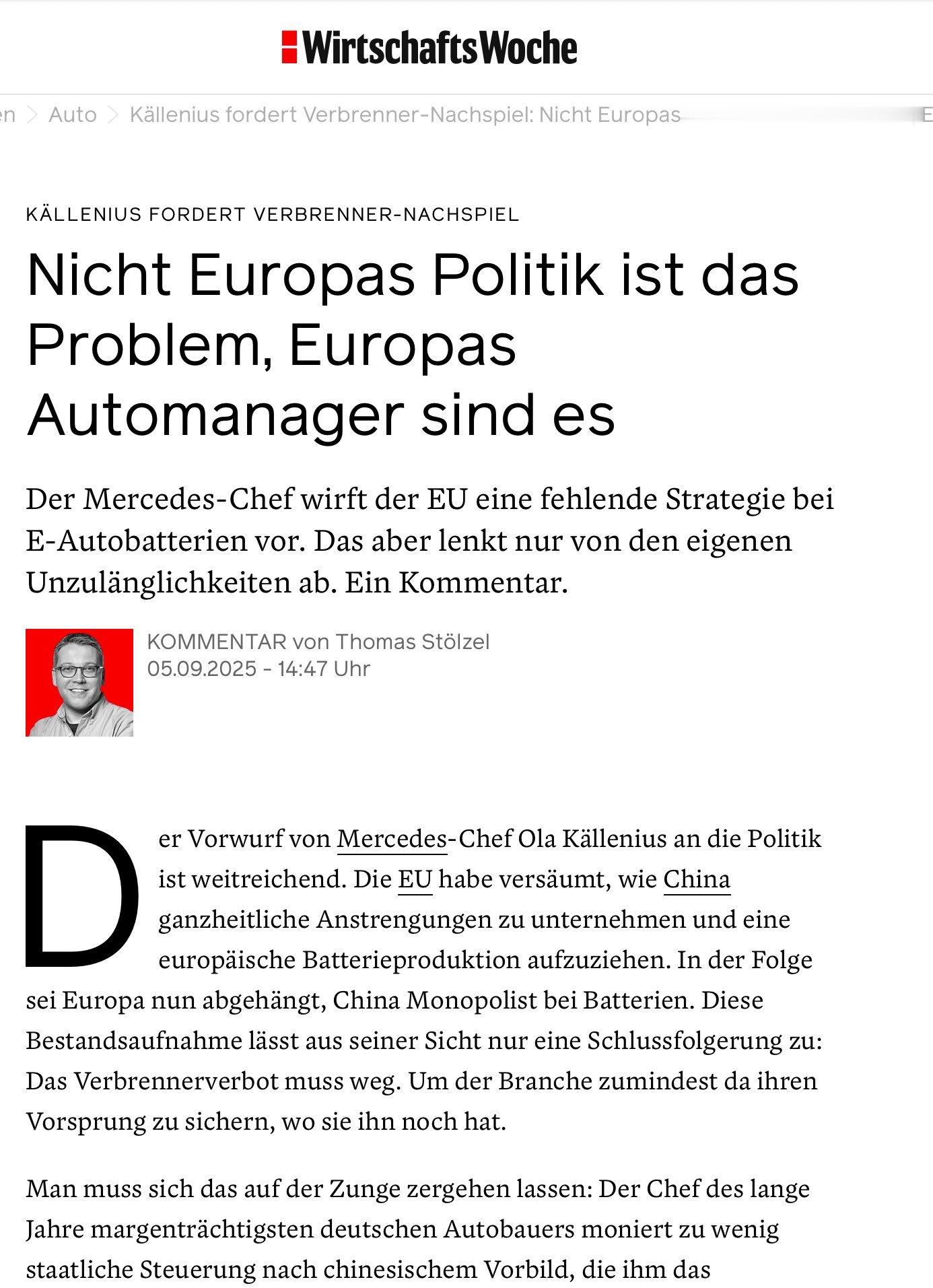 欧洲车圈这是内讧了。“欧洲车圈困局，别让布鲁塞尔背锅，管理层才是该写检讨的人️。
