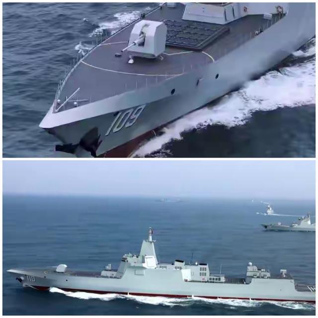 十艘055。同时可发射4000~5000枚导弹，试问这一波导弹发射出去，谁能扛得