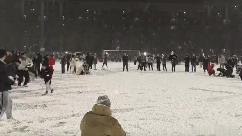 清华大学打雪仗有多激烈一砸一个700分，一砸一个700分 