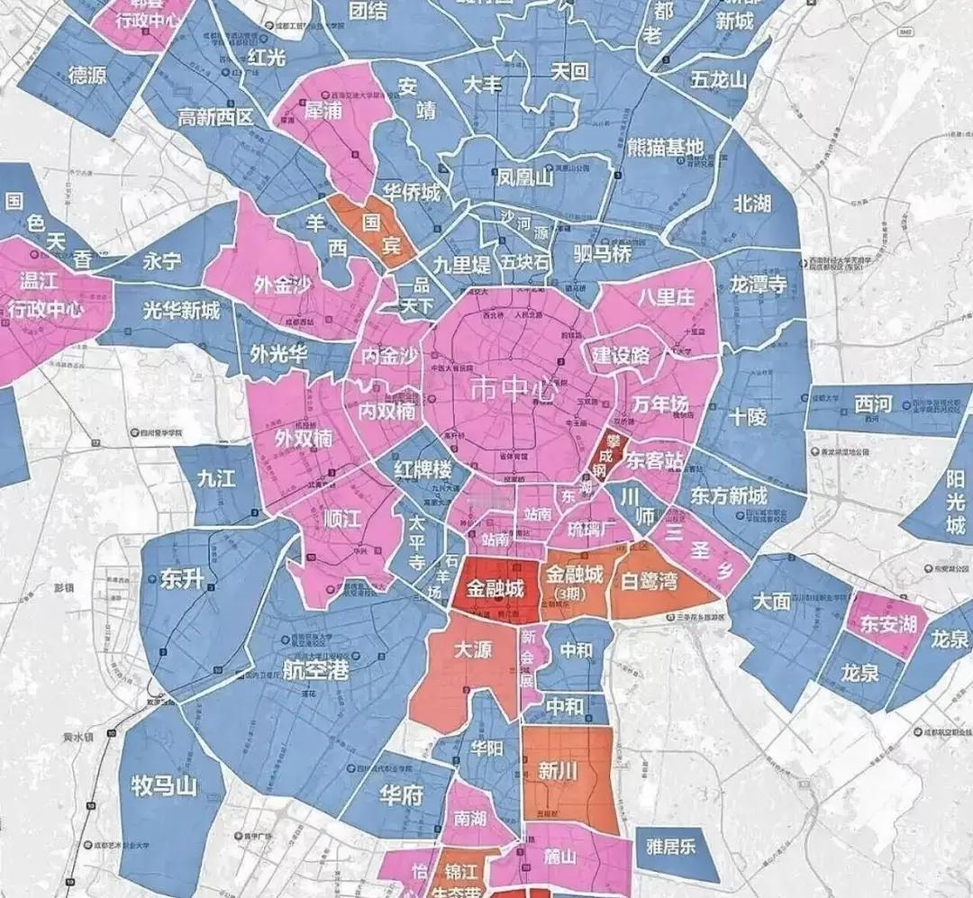 成都房产博主集体不提新都三河场和大丰，视频里全是温江郫都。
地铁3号线5号线早就