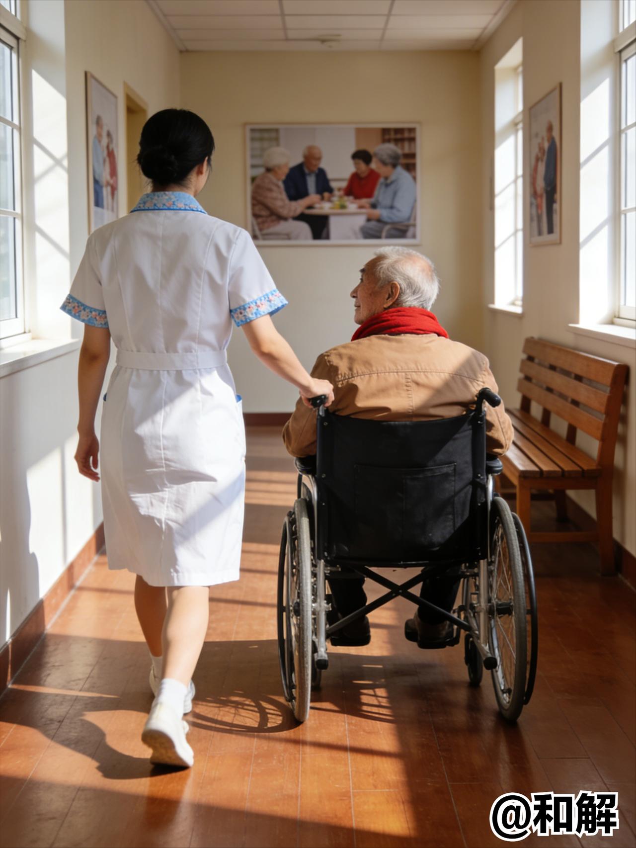 一位养老院护工非常现实的话：
“在养老院有个真相，被送进养老院的老人，最后只有这