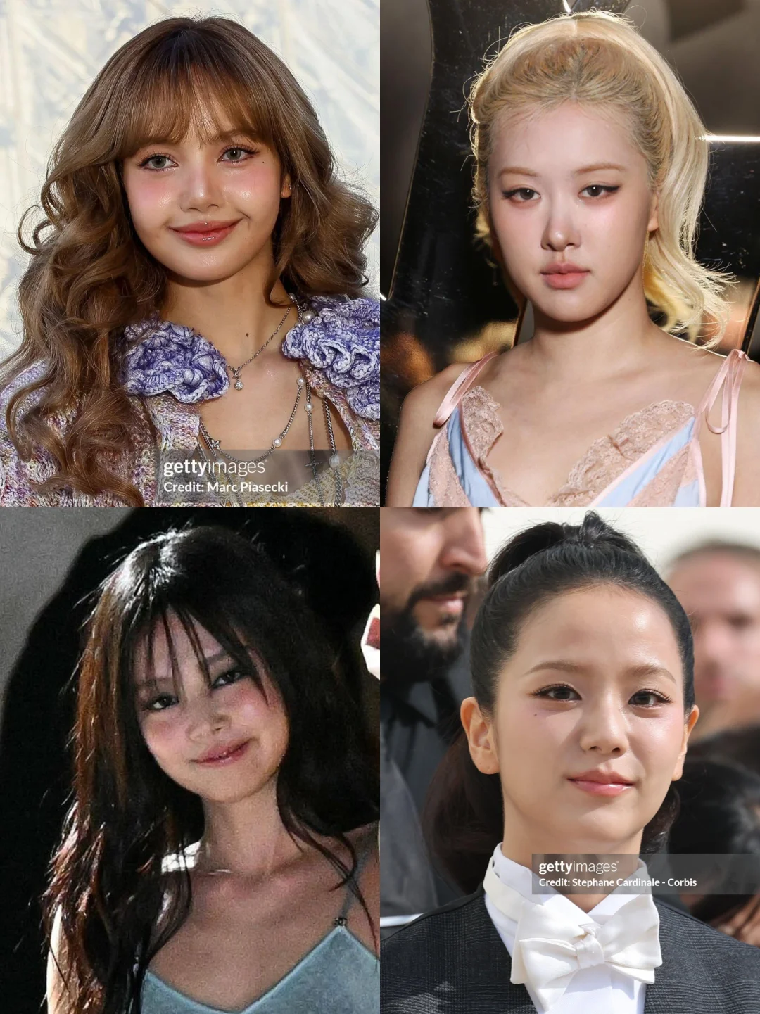 在时装周意外合体的BLACKPINK