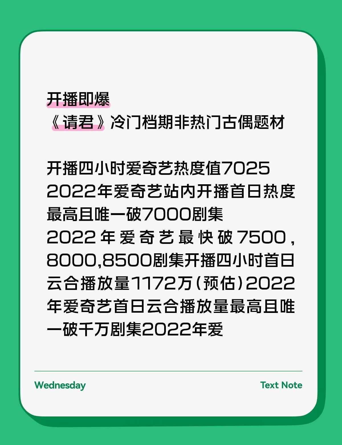 民偶打不过请君 古偶打不过周生如故 正剧打不过风与潮 不好意思忘了其实压根没正剧
