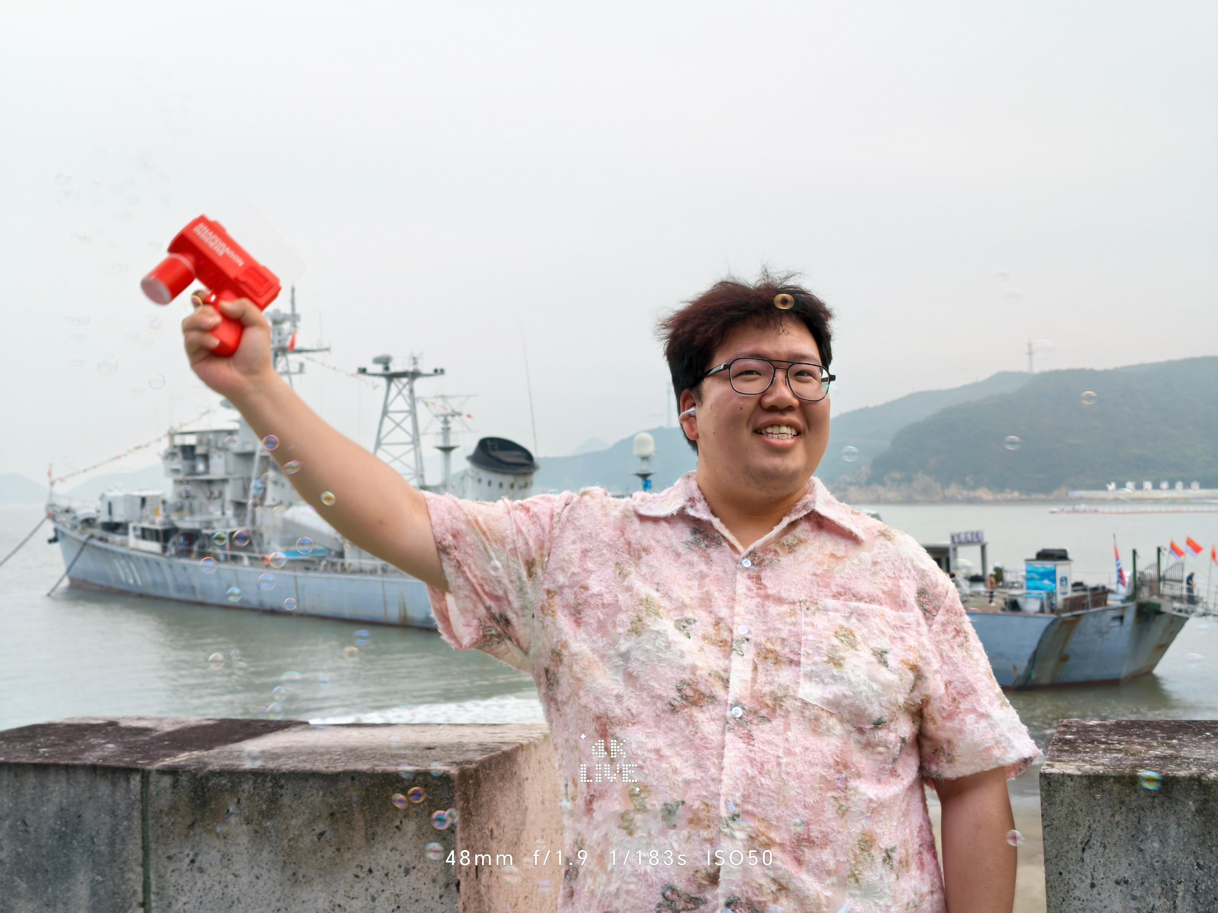 从厦门到了我们浙江的海岛上，当然要再用荣耀600 Pro拍美美的4K Live啦