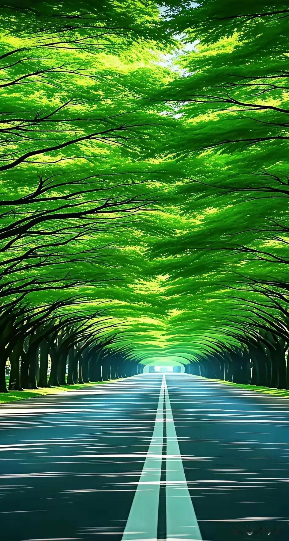 分享树的美景绿树遮天蔽日，太伟大了！