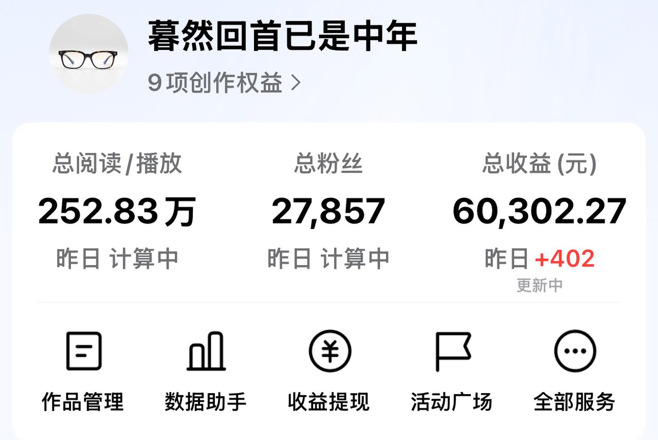 感谢坚持！我的头条收益终于破6W啦🎉

今天绝对是值得好好纪念的一天，恰逢头条