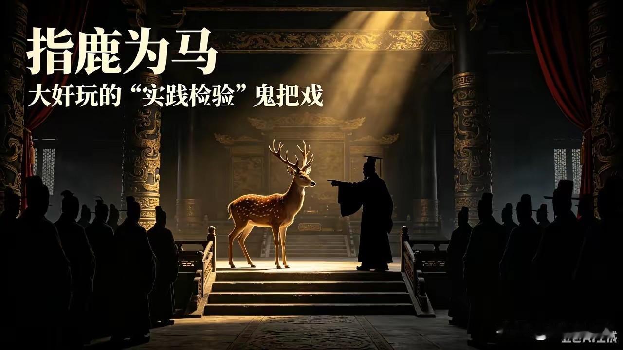 指鹿为马：大奸玩的"实践检验"鬼把戏

提起“指鹿为马”，很多人只当是一个简单的