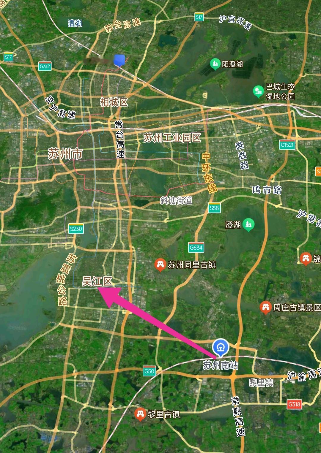 苏州南站作为沪苏湖高铁沿线重要的车站每天的铁路客流量非常大，看到这里我认为让苏州