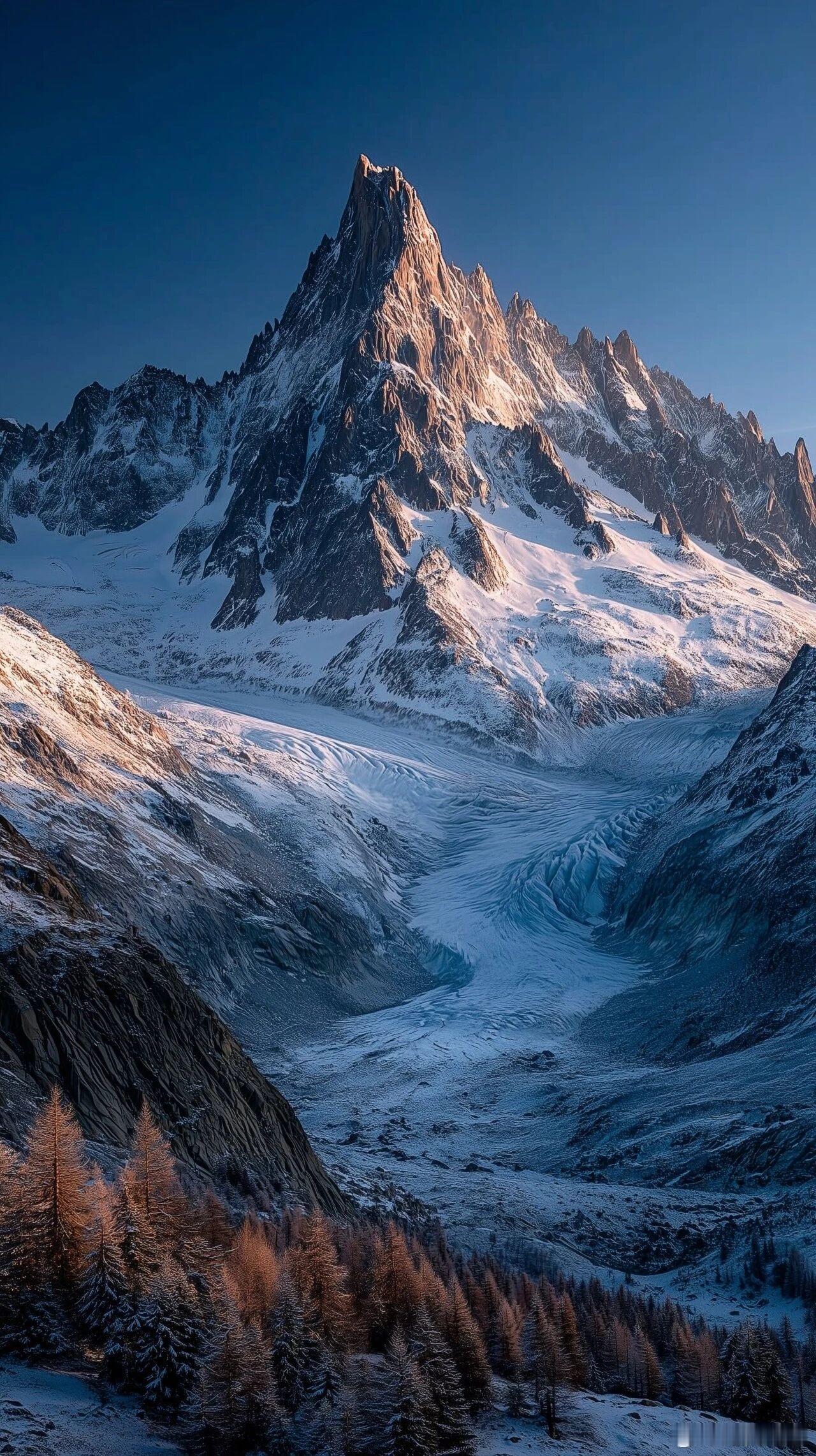 全屏高清手机壁纸丨雪山雪景壁纸丨聊天背景 