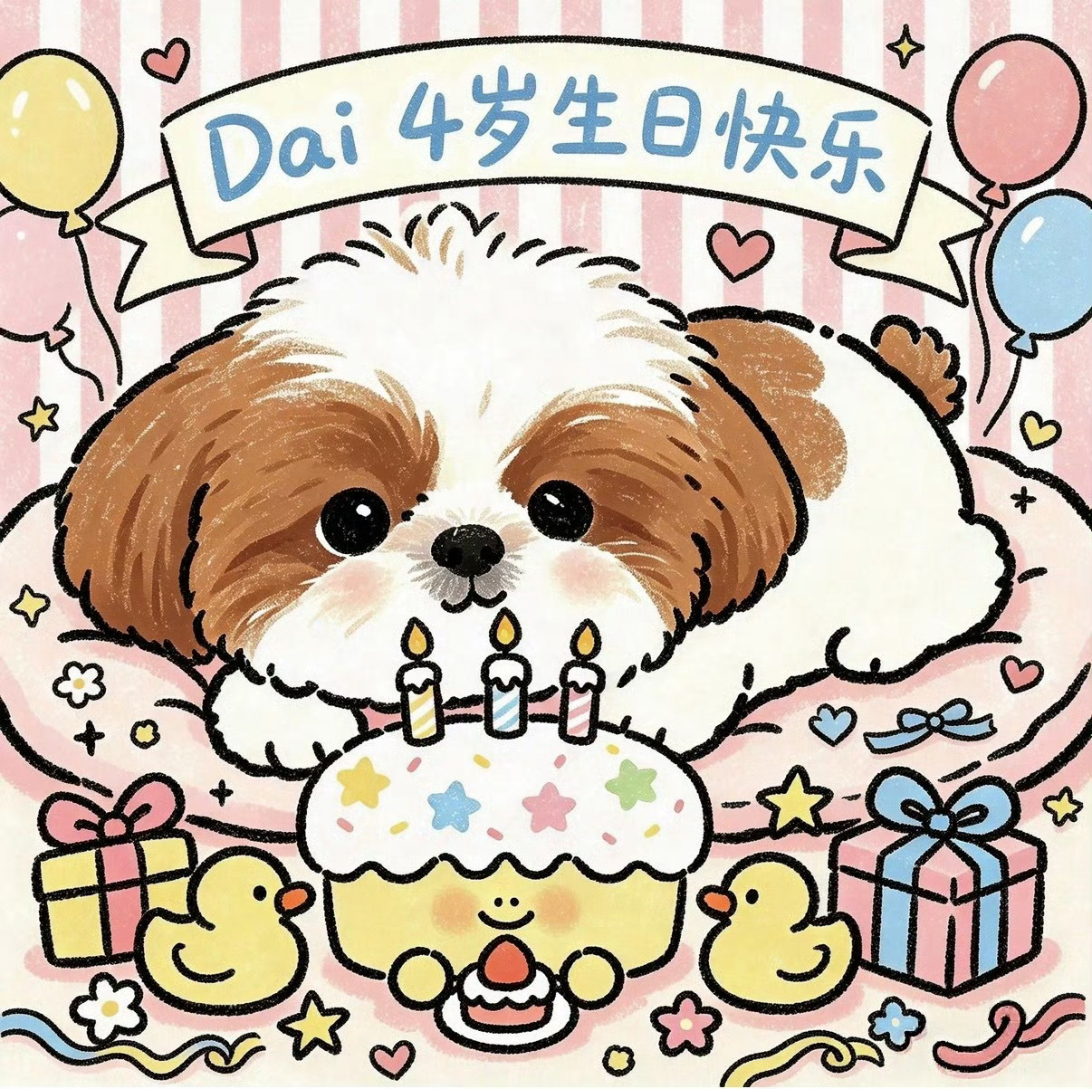 檀力球与檀小呆 呆呆小宝贝生日快乐⌯oᴗo⌯ 檀小呆与檀力球