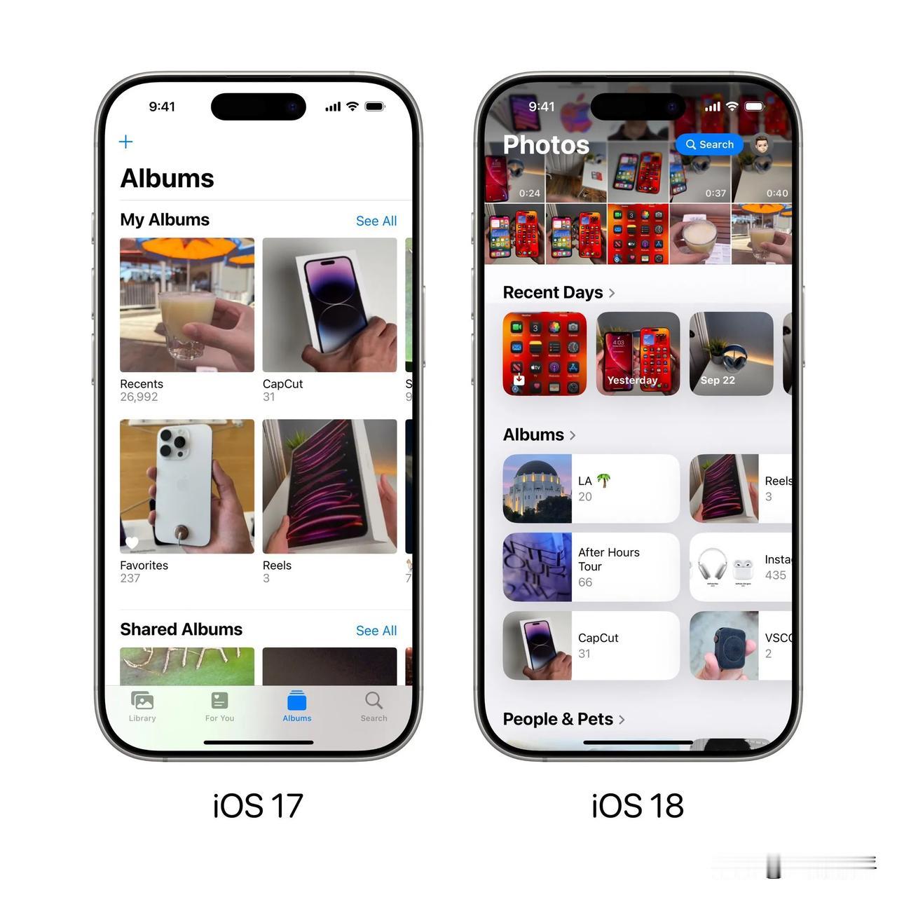 ios17和ios18的相册，你觉得哪个更好用？