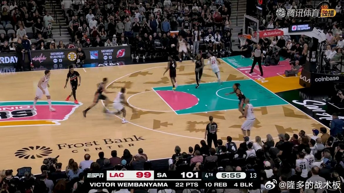 马刺这追回来了。。 快船vs马刺