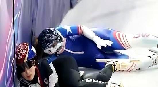 申诉费100美元白交，韩国队看着对手进了决赛。
 
美国选手斯托达德在弯道身体一