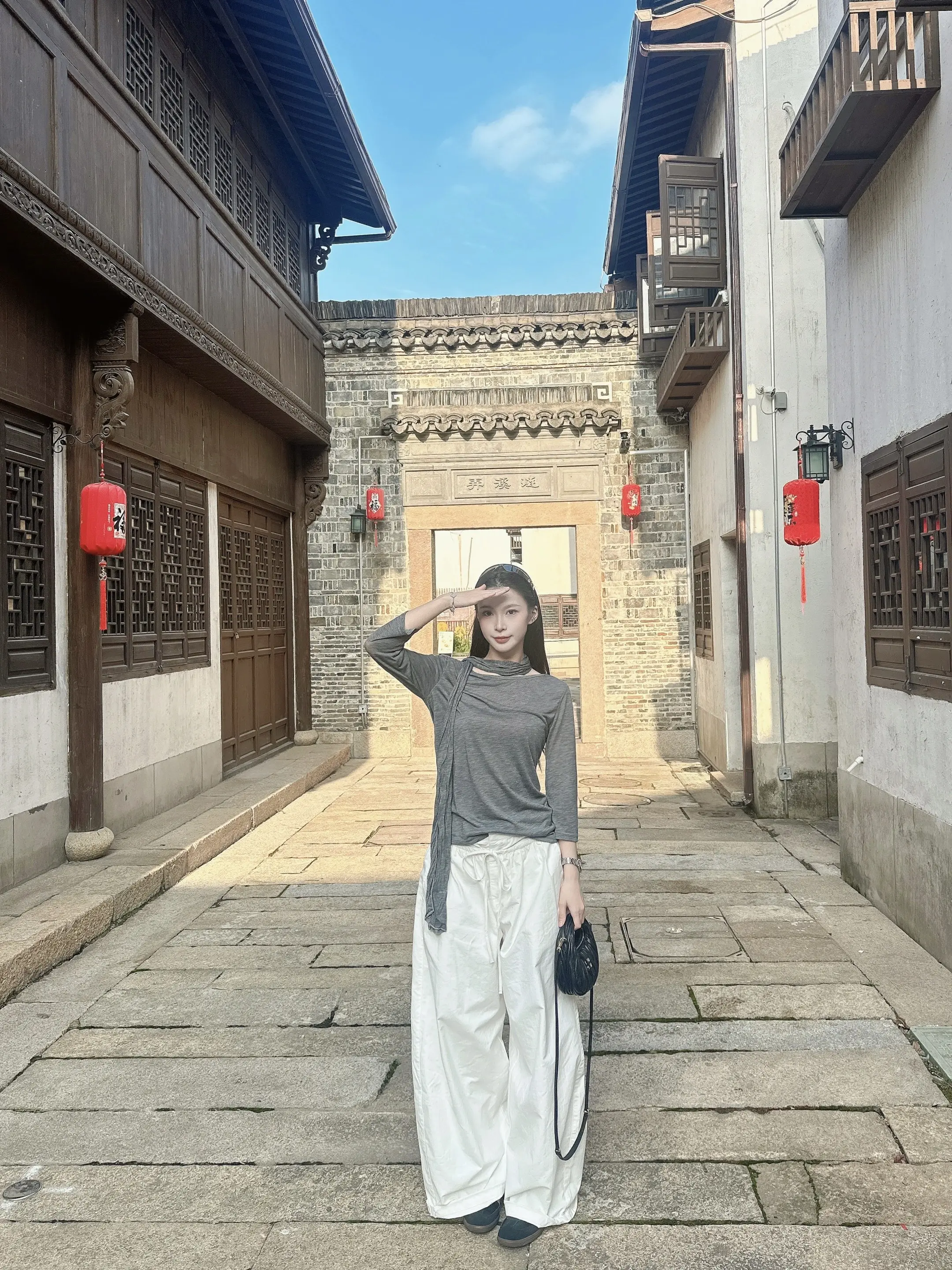 周末轻松出门穿搭