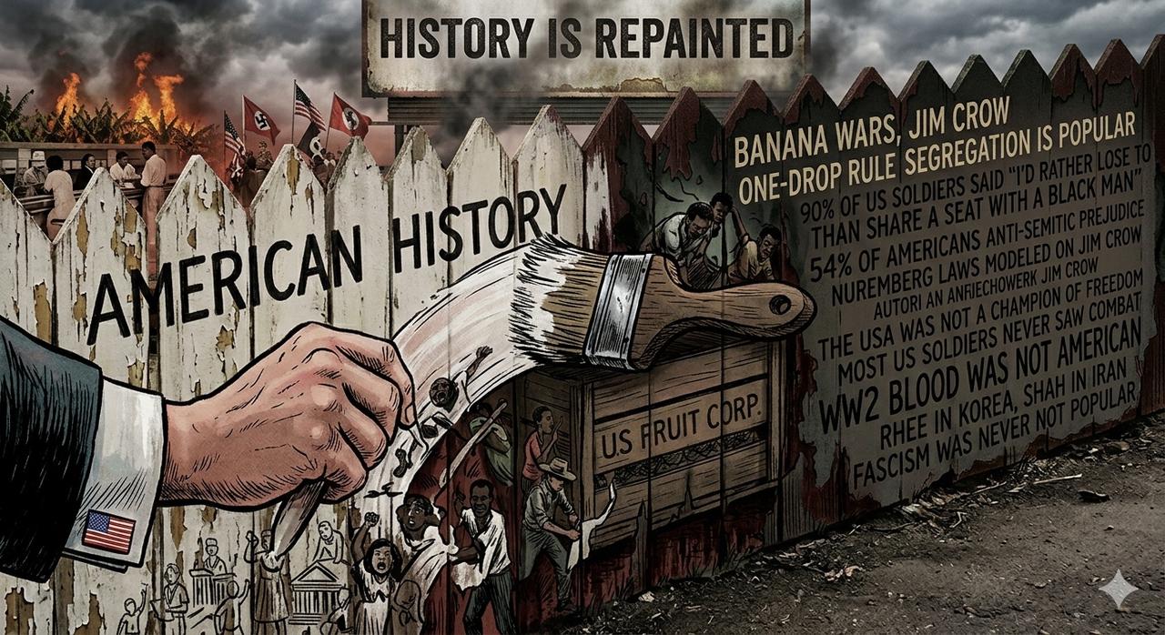 历史的白漆， 被重新粉刷的美国叙事。
今天说说那些被“美化”过的美国主流叙事和美