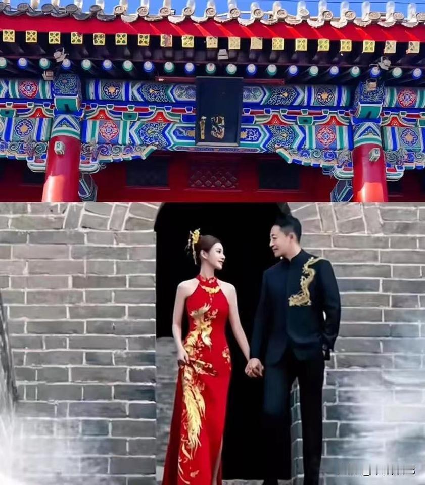 今天汪小菲婚礼现场曝光，网友直呼“皇族DNA藏不住了”！

你以为只是个普通四合