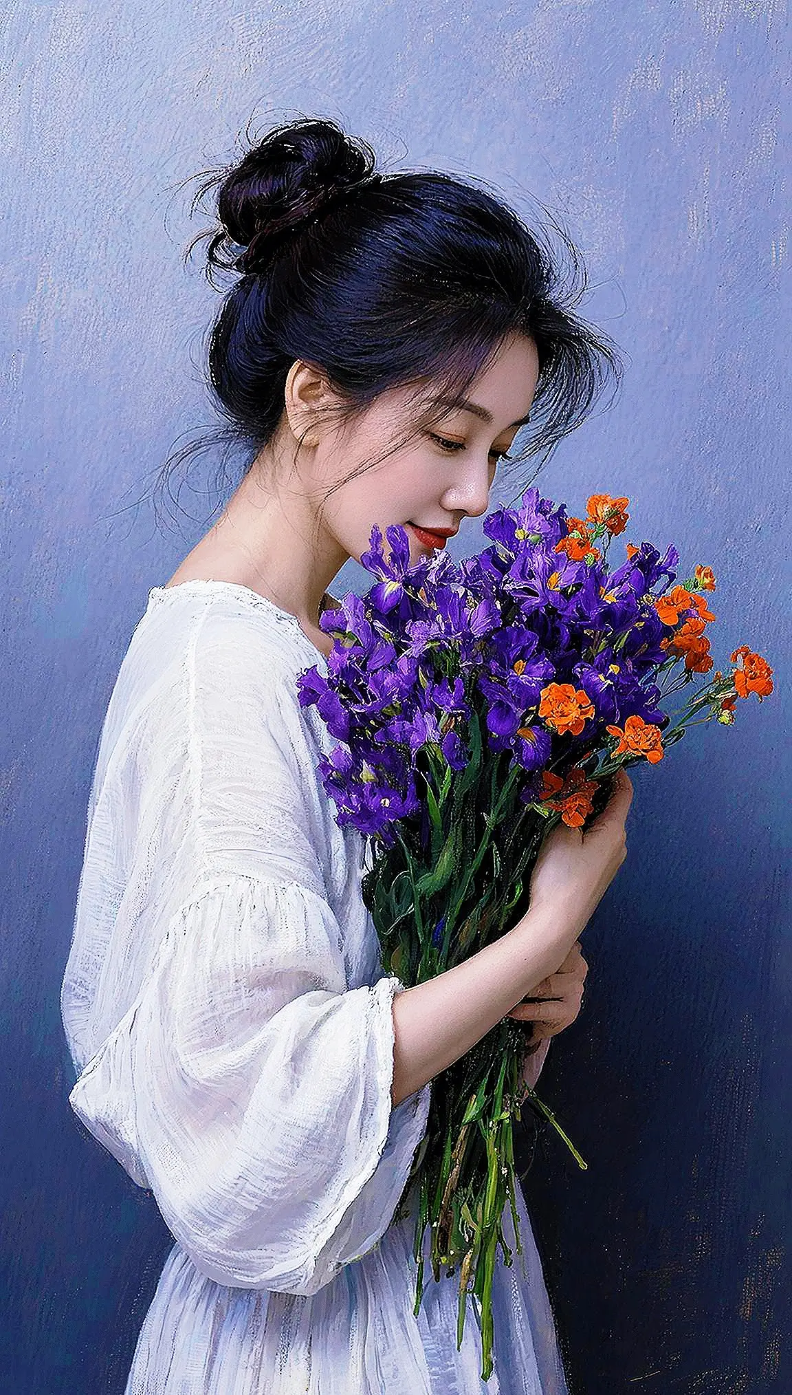 AI油画风捧花照 ai创作 广告玩法达人伙伴计划