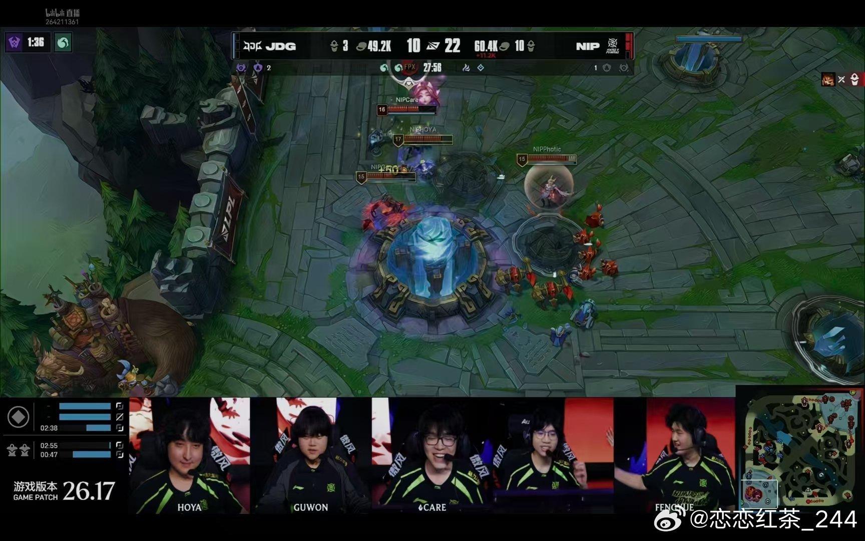 NIP 3 : 0 JDGNIP以下克上，横扫JDG挺进下一轮，将在明天（约）1