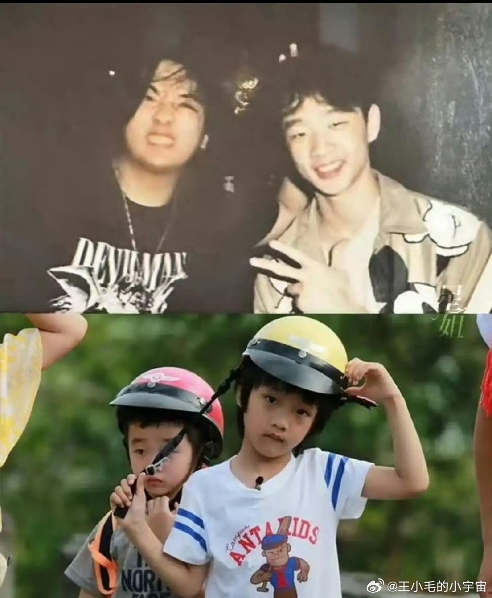 吴镇宇儿子已经这么大了呀，长得跟吴镇宇好像呀！只是穿着打扮有点过于成熟了吧[捂脸