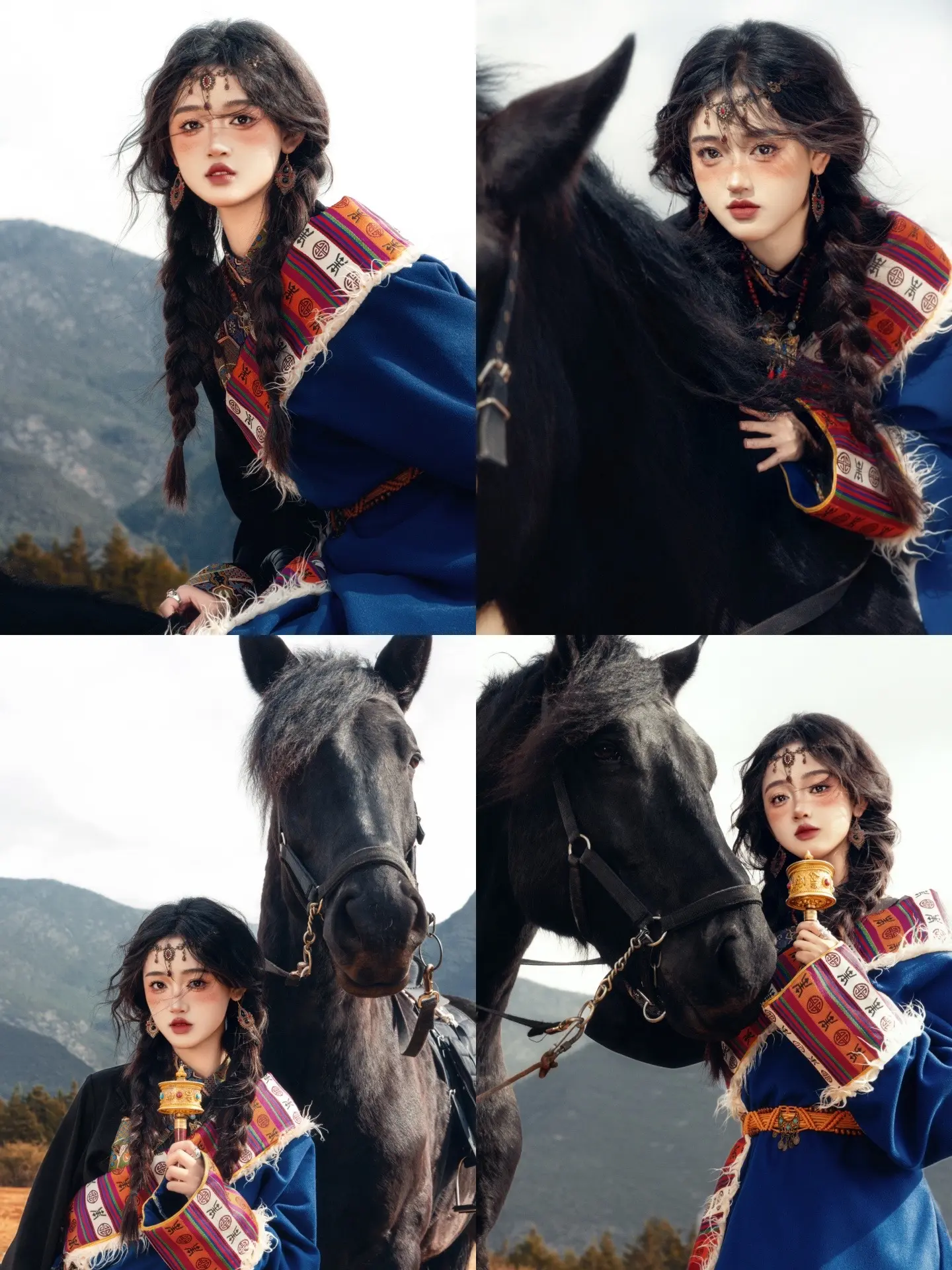 谁说丽江只可以拍抱小羊🐎藏服骑马写真也超酷的