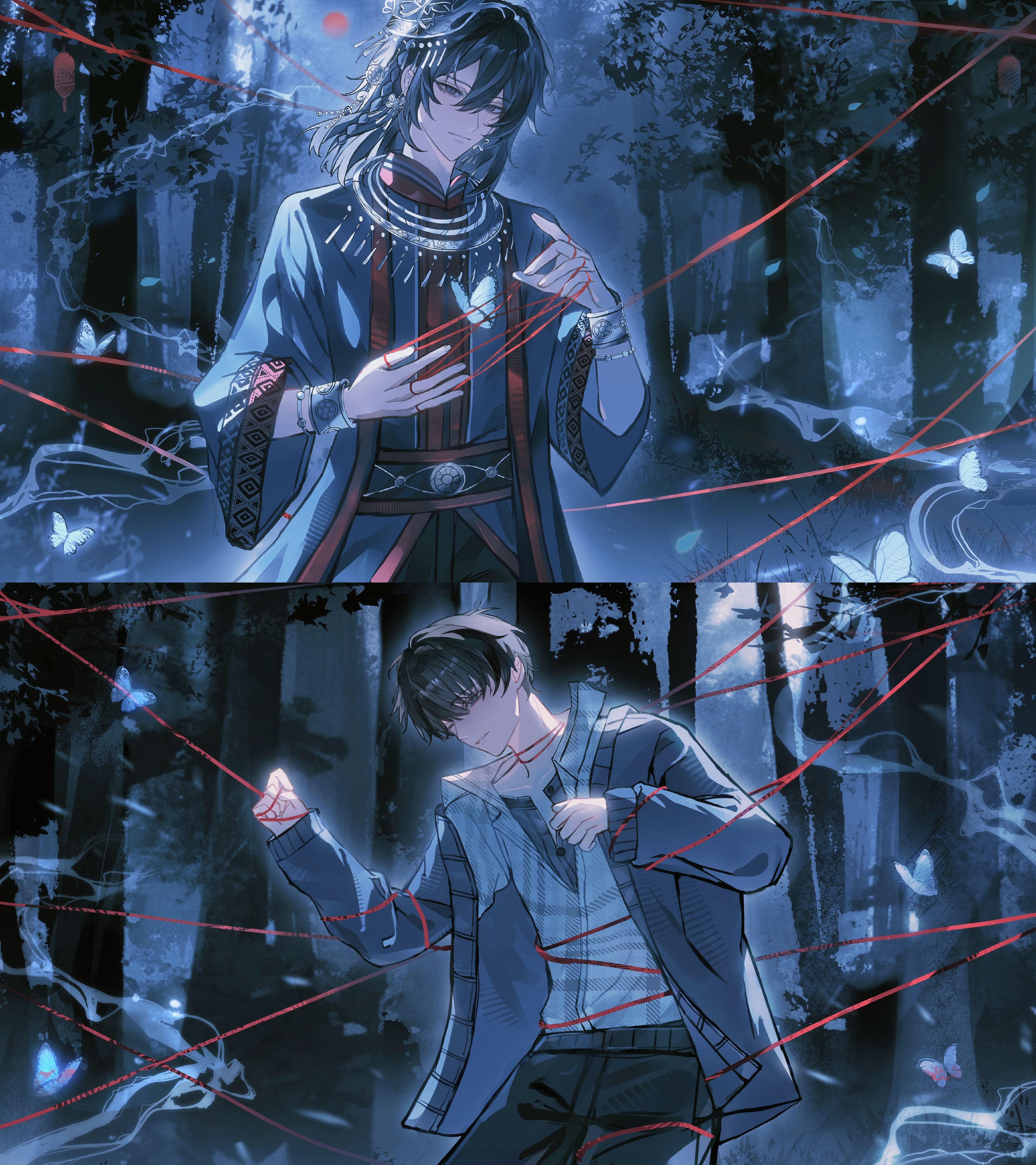 ✰∙ .✴︎ 𓂃𓂂𓈒❄️.*･｡愿得一人心，白首不分离情蛊丨青泽丨漫画壁纸