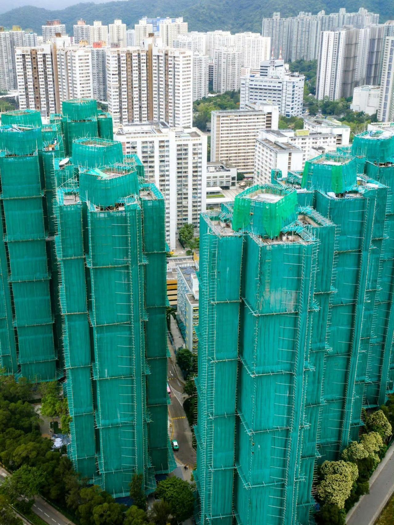 起火前的大埔宏福苑！