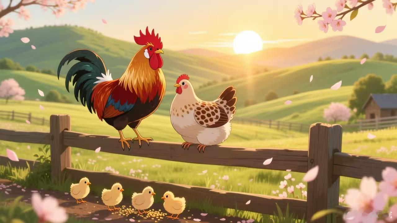 🐔 公母鸡大战 🥚
    故事的背景
  在一个热闹的农家小院里，住着一只