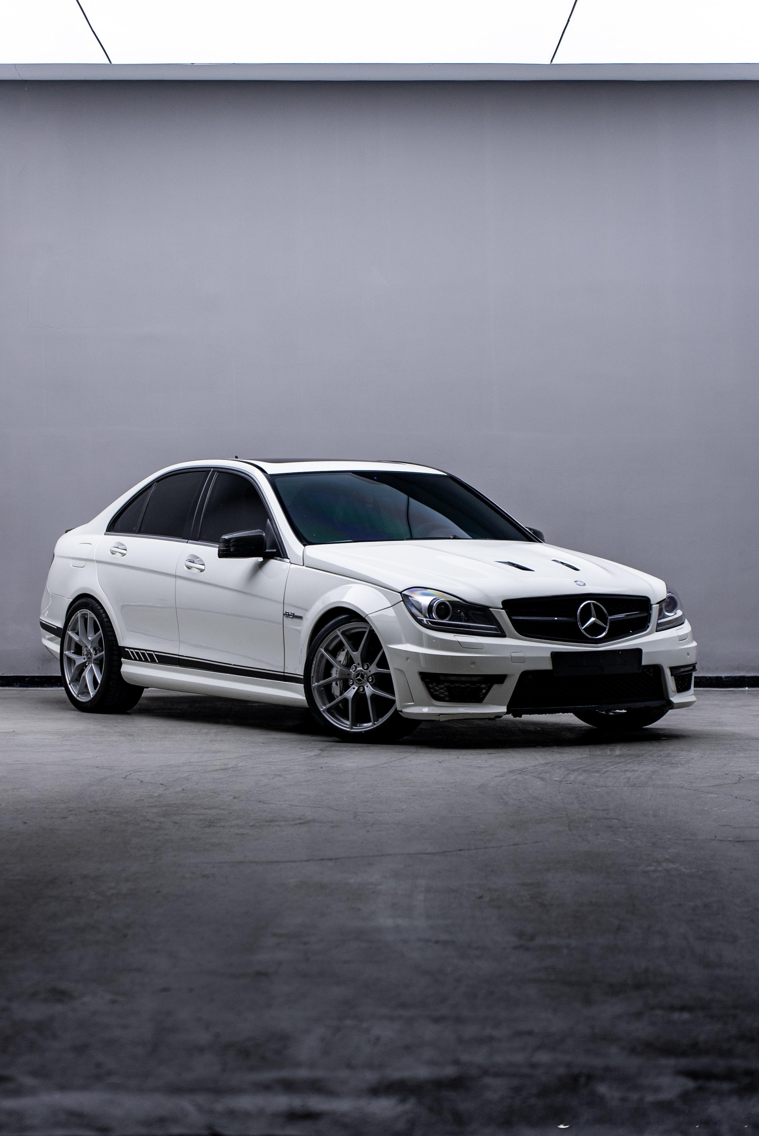 自然吸气V8 奔驰w204 C63刚刚做完大整备等个有缘人 