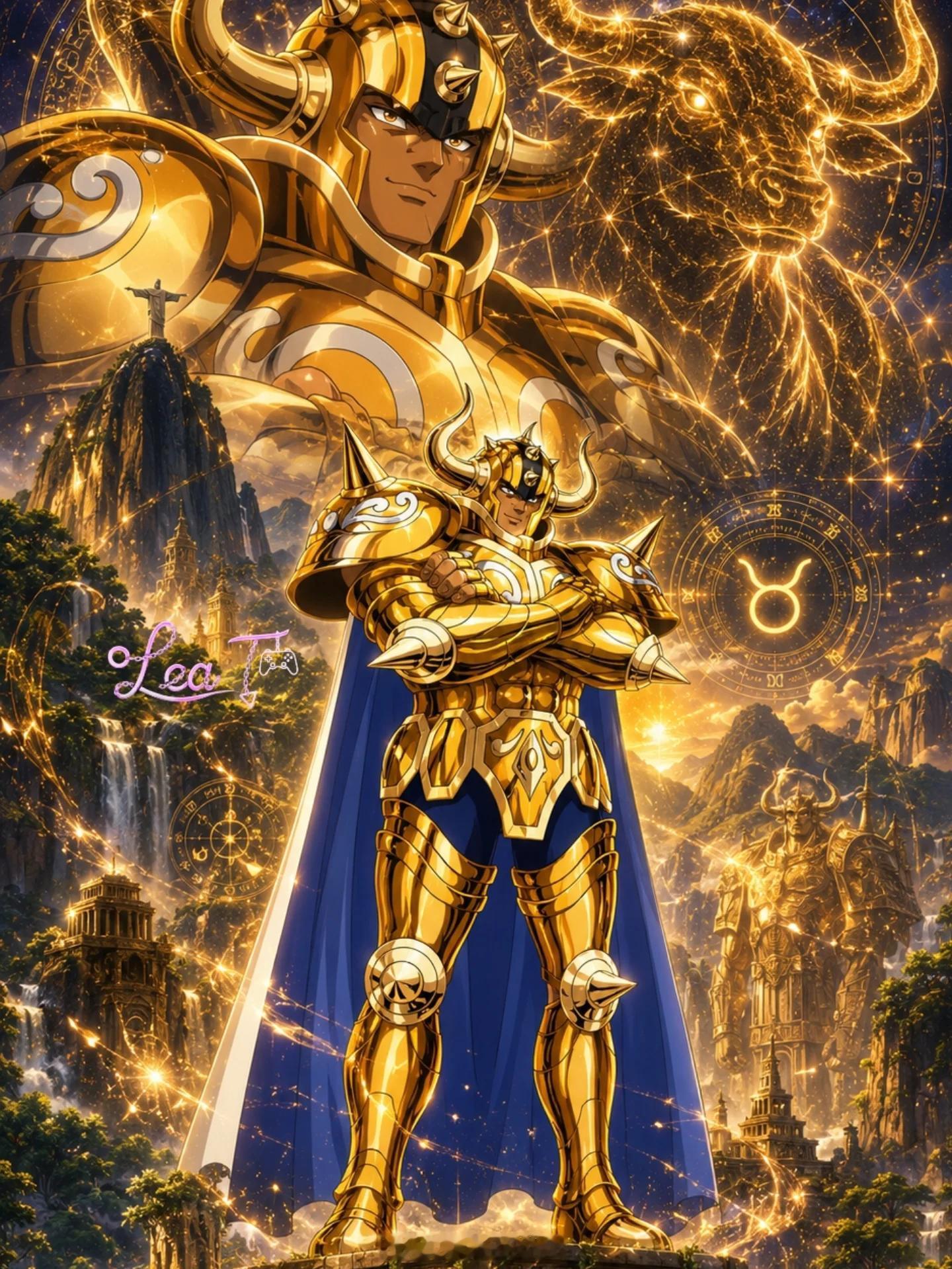 圣斗士星矢 十二黄金单人概念壁纸（前六宫）by：leaturtlek 