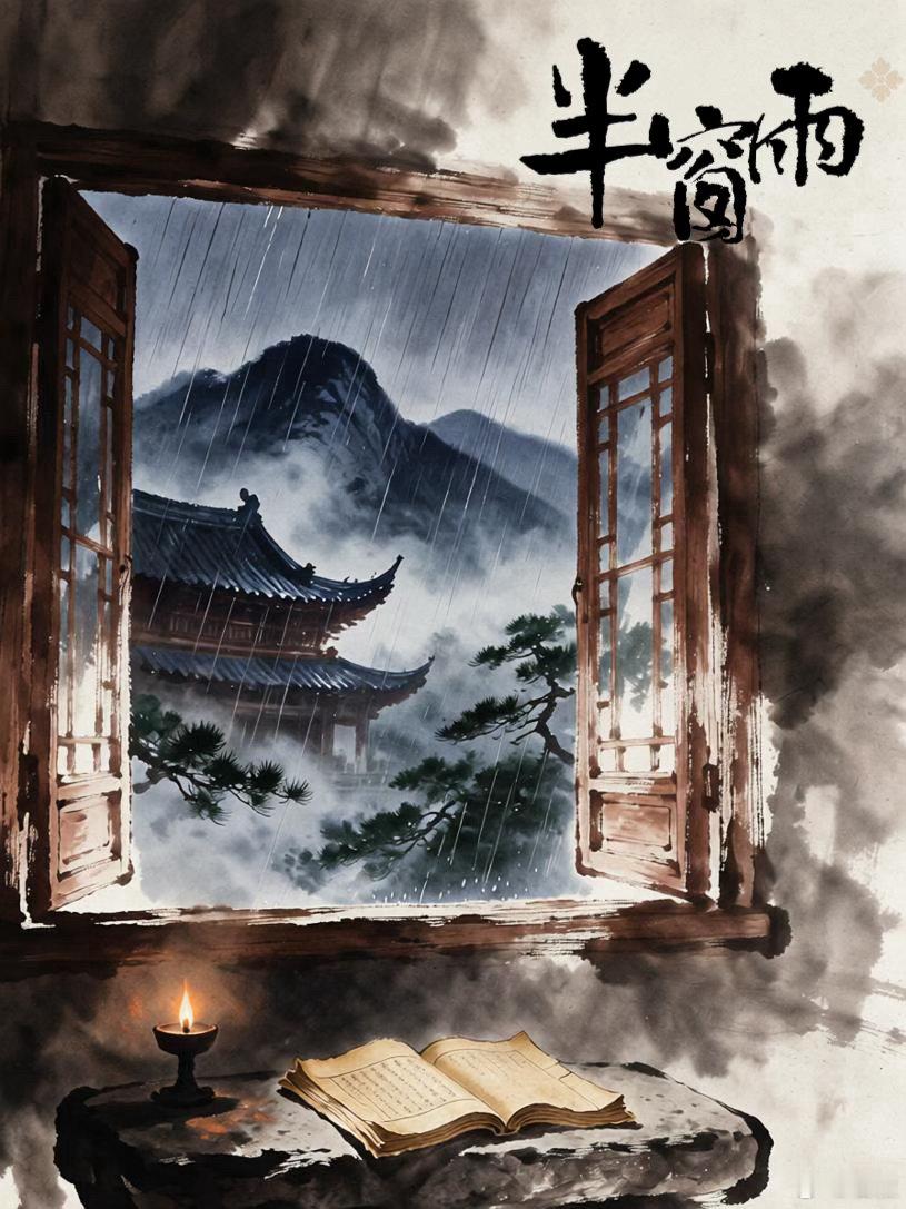 【散文诗：半窗雨】古寺的钟，是敲醒空山的梦。阶前的松，默然接住云影动。楚泽的风，