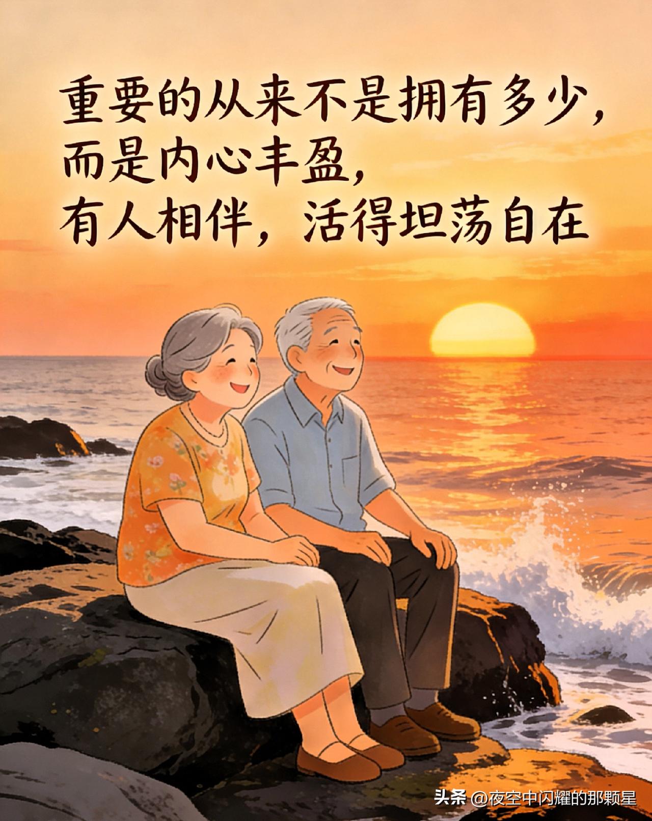 重要的从来不是拥有多少，而是内心丰盈，有人相伴，活得坦荡自在