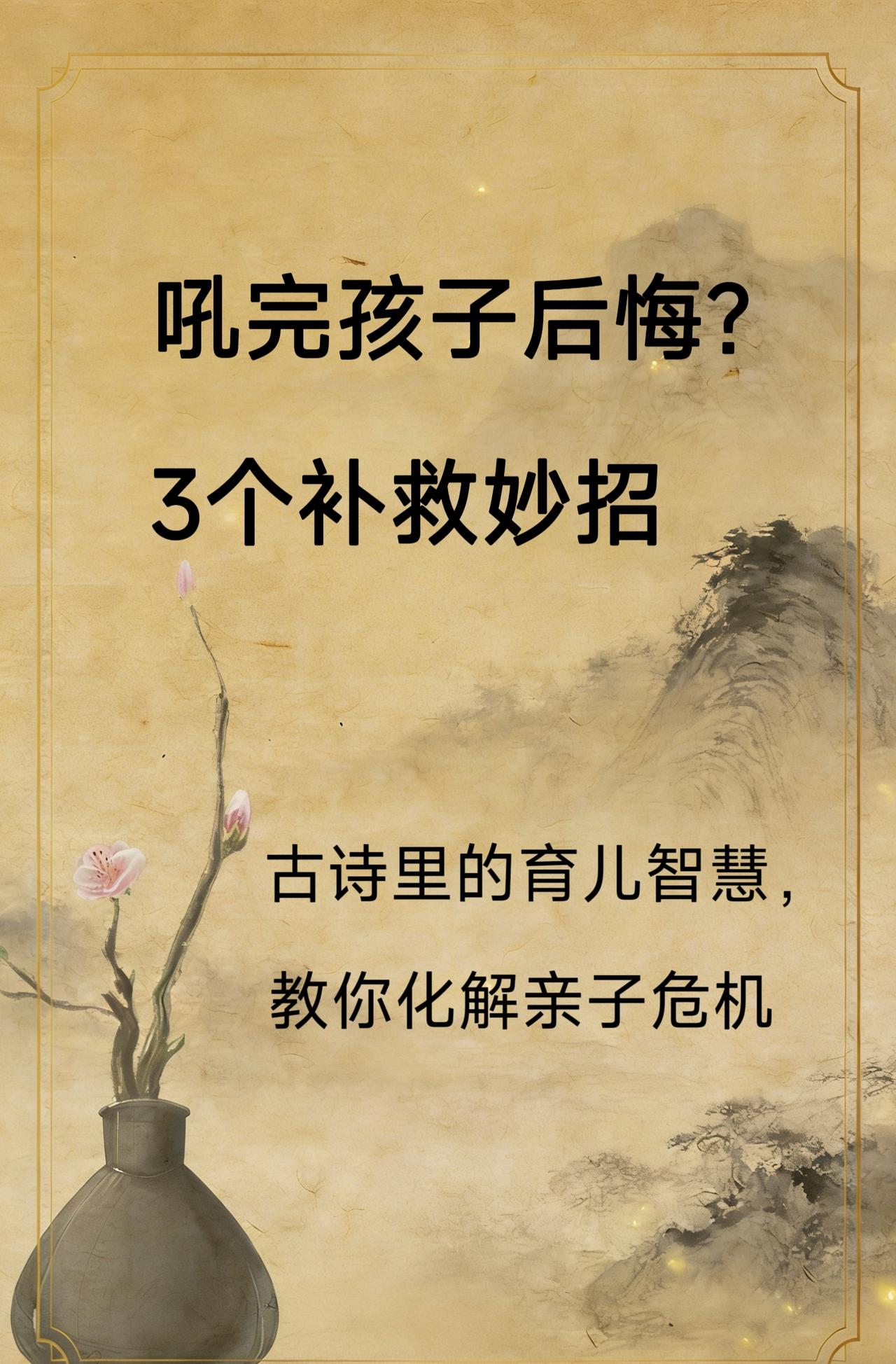 主动拥抱：一个拥抱胜过千言万语，让孩子知道你依然爱他。

真诚道歉：明确告诉孩子