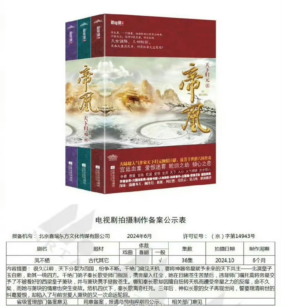 网传吴谨言侯明昊演凤不栖吴谨言侯明昊或合作网传吴谨言侯明昊演凤不栖，期待一下，[