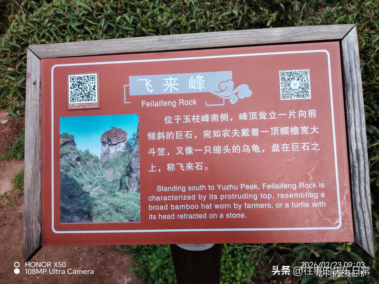 新年爱好打卡武夷山《飞来峰》“新年爱好打卡”