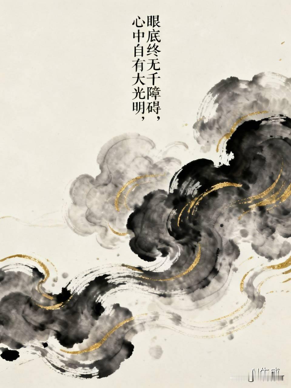 眼底终无千障碍，心中自有大光明

"眼底终无千障碍，心中自有大光明。"这句话初读