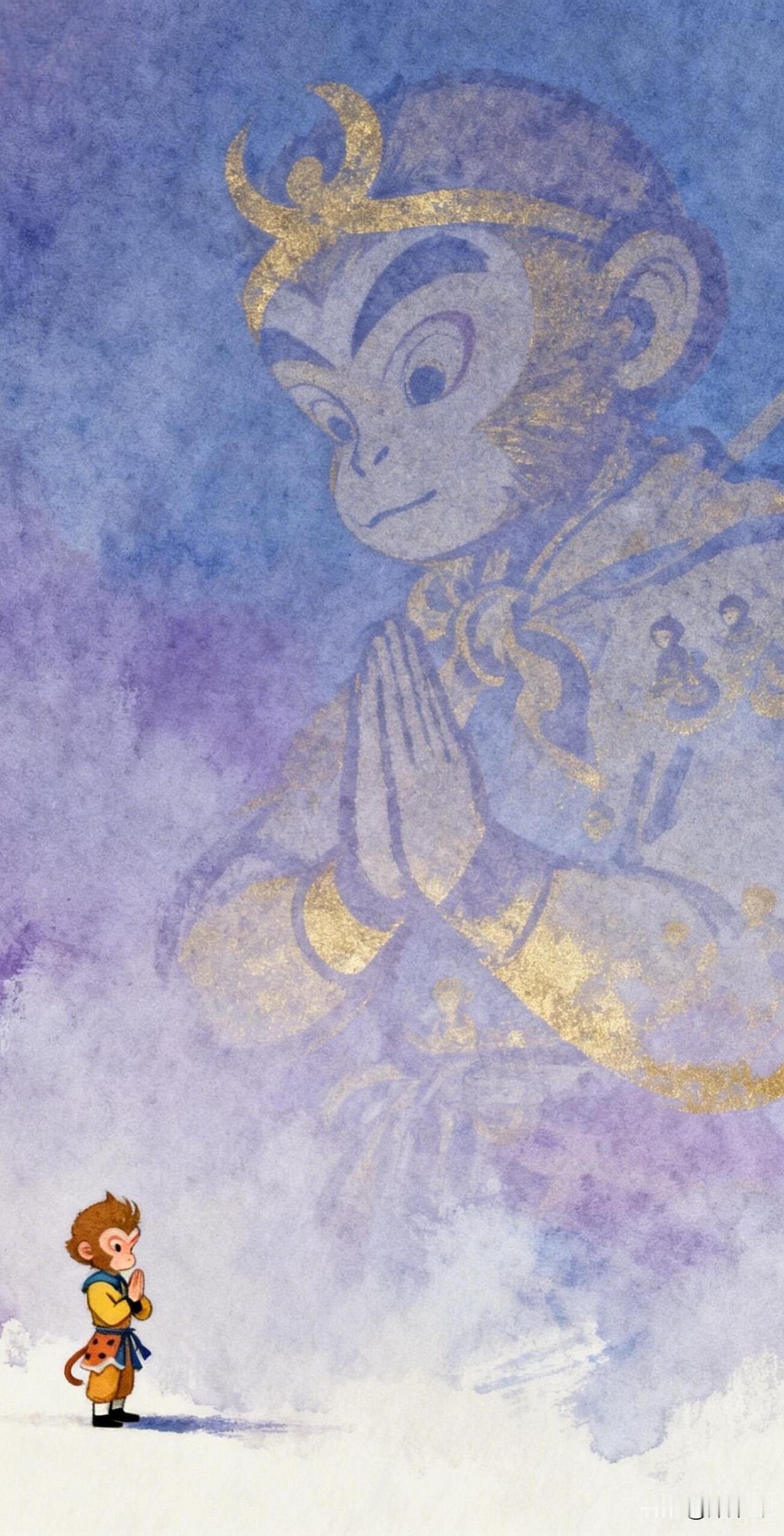 紫雾漫山海，悟空悟本心｜大圣壁纸
一身傲骨，半生闯荡，
翻过山，踏过浪，打过不公