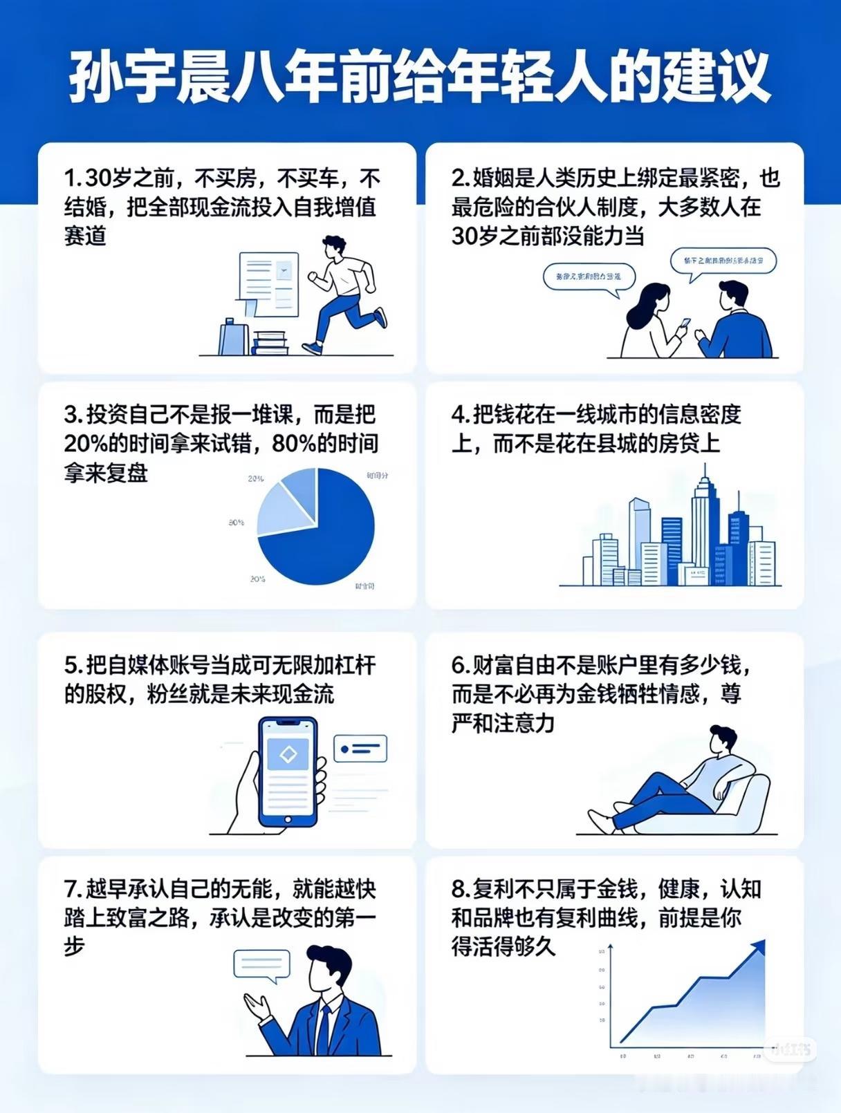8年前孙宇晨给年轻人的8条建议，现在看依然字字戳心
 
8年前，孙宇晨给年轻人的